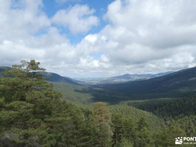 Praderas, Miradores Umbría de Siete Picos; mapa de la sierra de guadarrama valle guadalquivir sierra